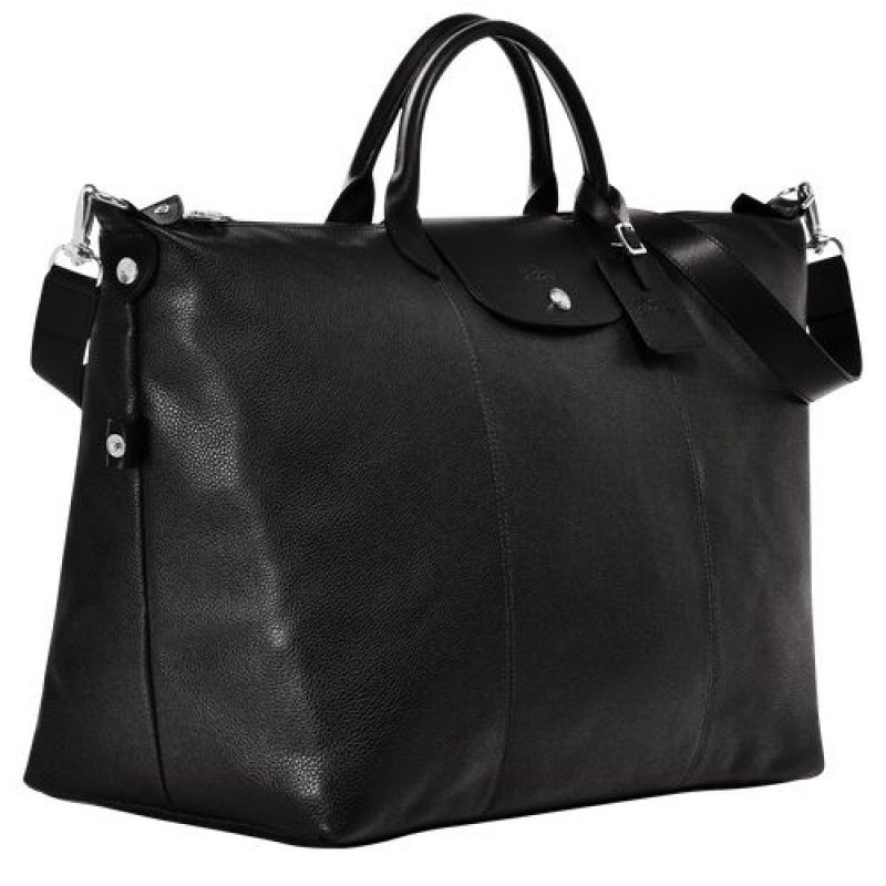 Longchamp Le Foulonne Travel bag XL Black | JGUKREV-26