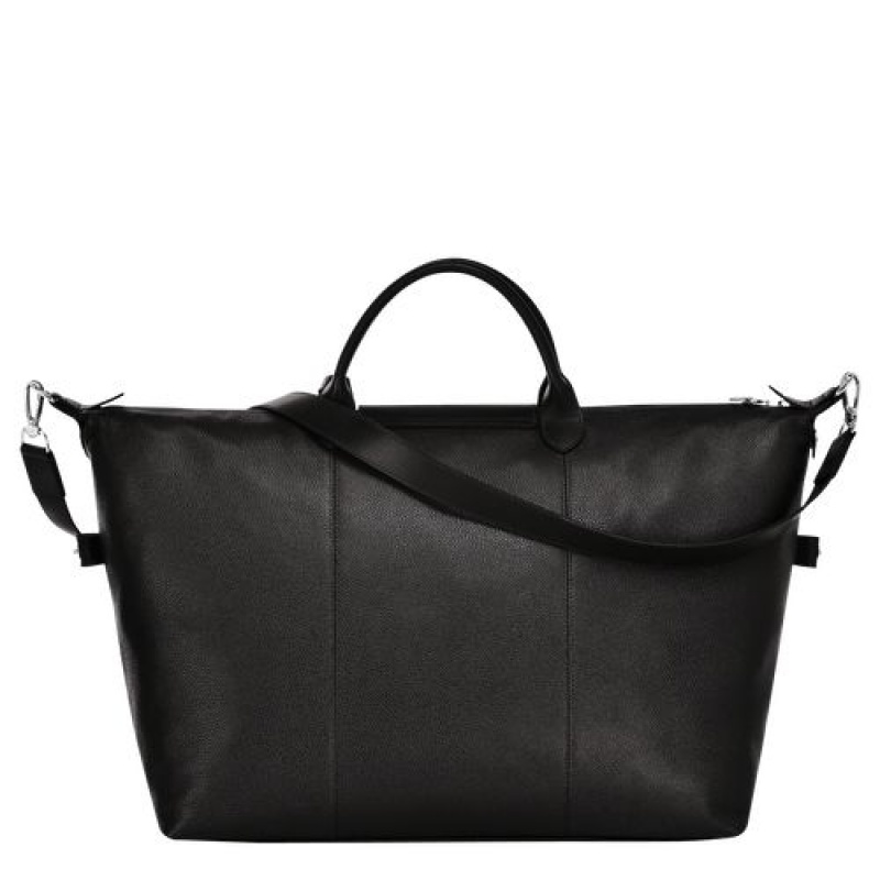Longchamp Le Foulonne Travel bag XL Black | JGUKREV-26