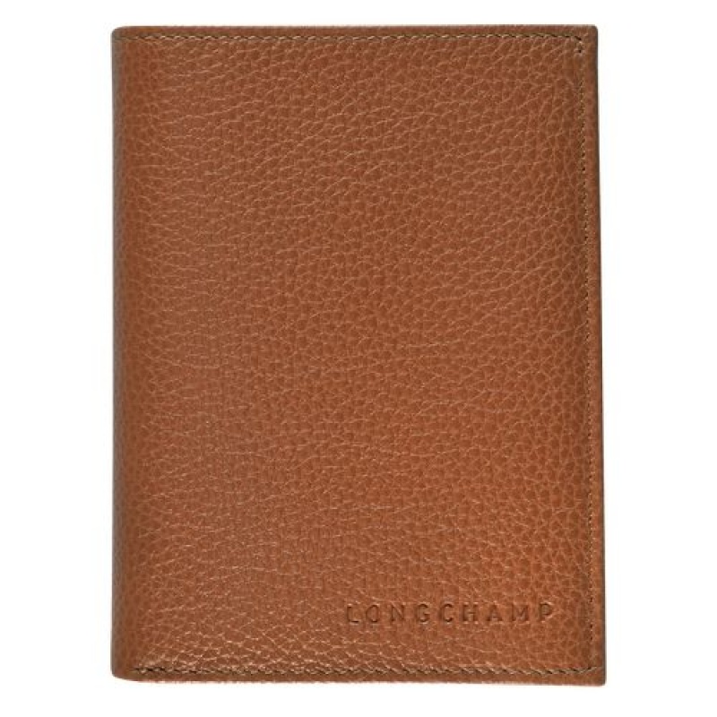 Longchamp Le Foulonne Wallet Caramel | CQTUPVD-63