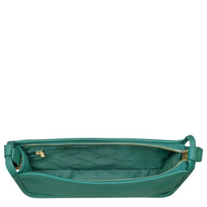 Longchamp Le Foulonne Zipped crossbody bag L Cypress | BZRCWEU-69