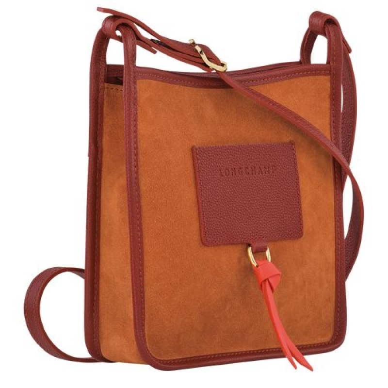 Longchamp Le Foulonne Zipped crossbody bag S Saffron | DBPVUGX-05