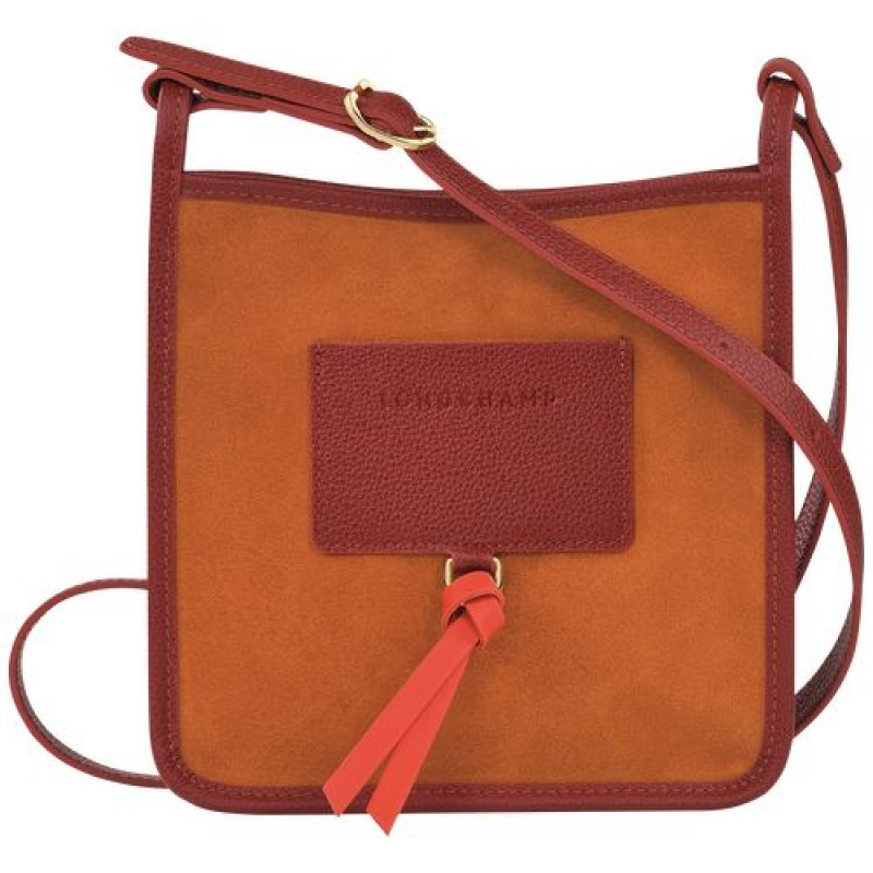 Longchamp Le Foulonne Zipped crossbody bag S Saffron | DBPVUGX-05