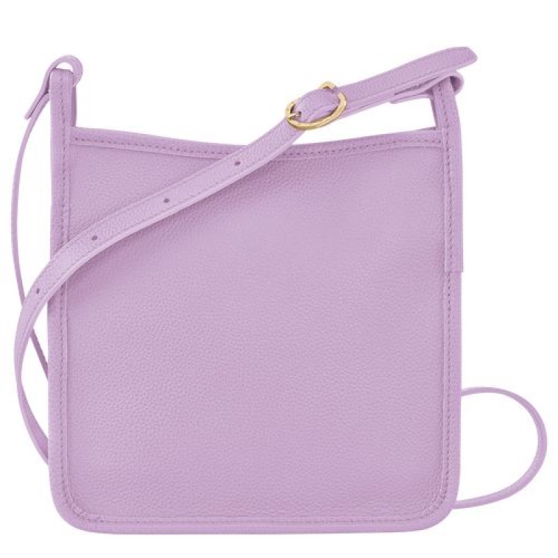Longchamp Le Foulonne Zipped crossbody bag S Lilac | AMIRPCN-51