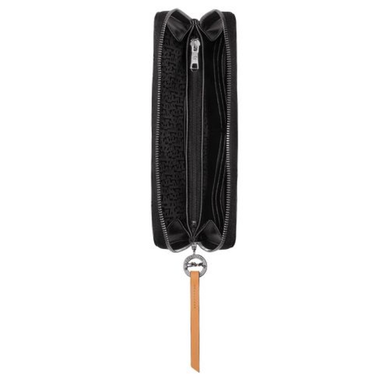 Longchamp Le Pliage City Long wallet with zip around Black | TSKBPGX-09