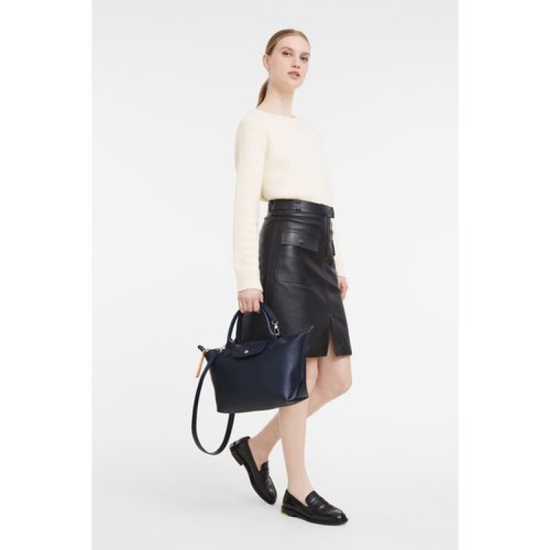 Longchamp Le Pliage City Top handle bag S Navy | HSFOWRP-21