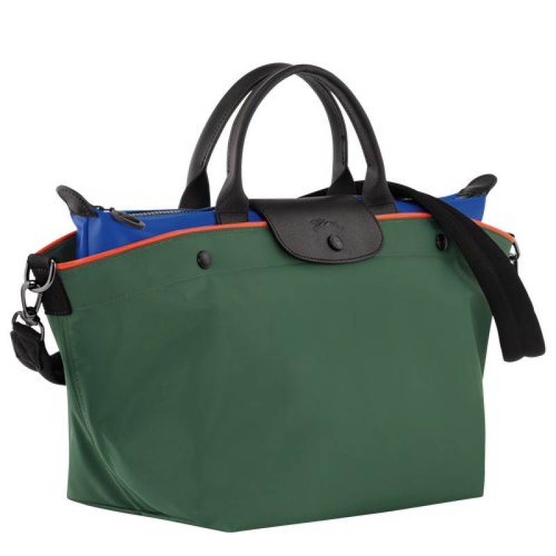 Longchamp Le Pliage Collection Top handle bag M Longchamp Green | MZDCUGS-79