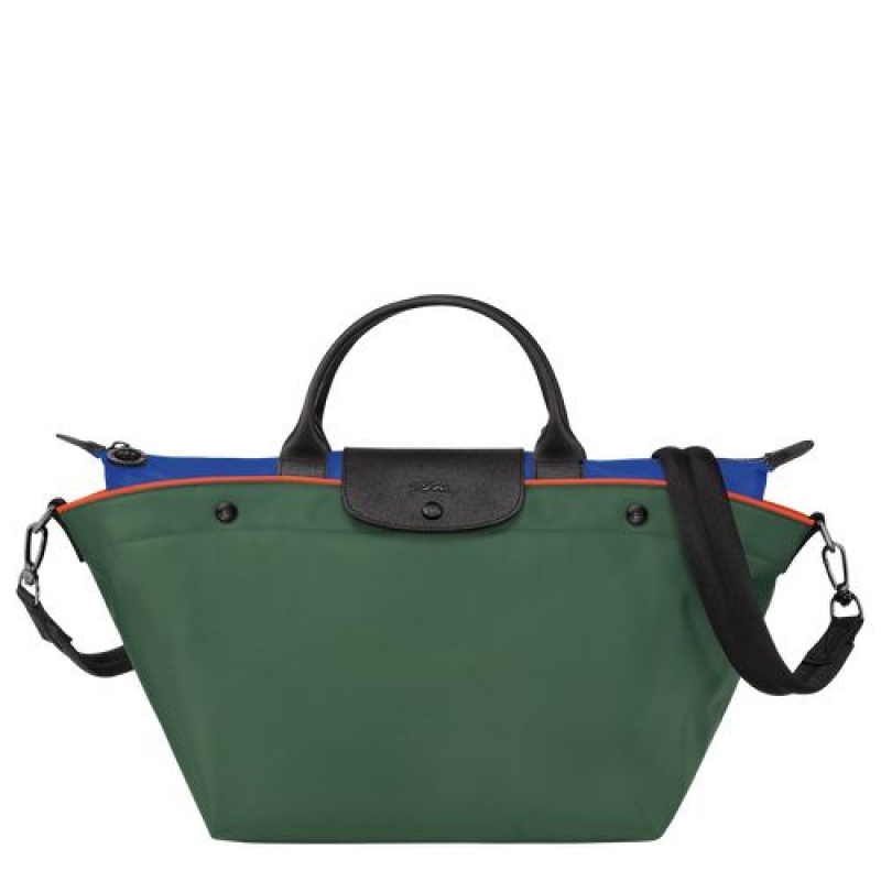 Longchamp Le Pliage Collection Top handle bag M Longchamp Green | MZDCUGS-79