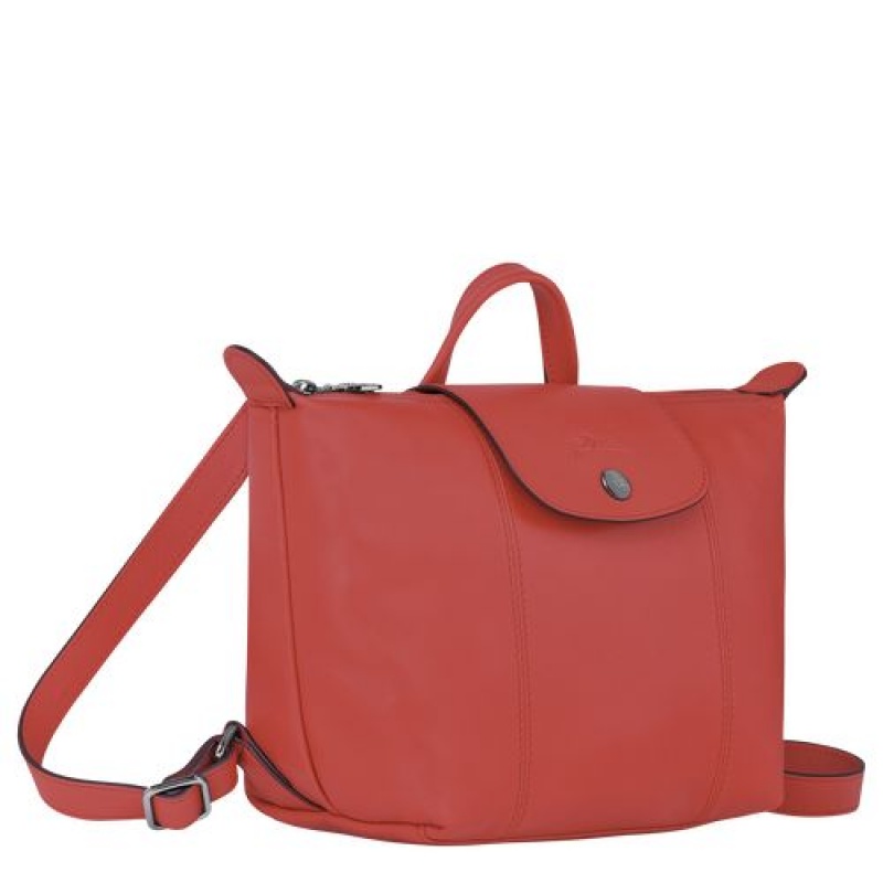 Longchamp Le Pliage Cuir Backpack Terracotta | GXWKILH-65