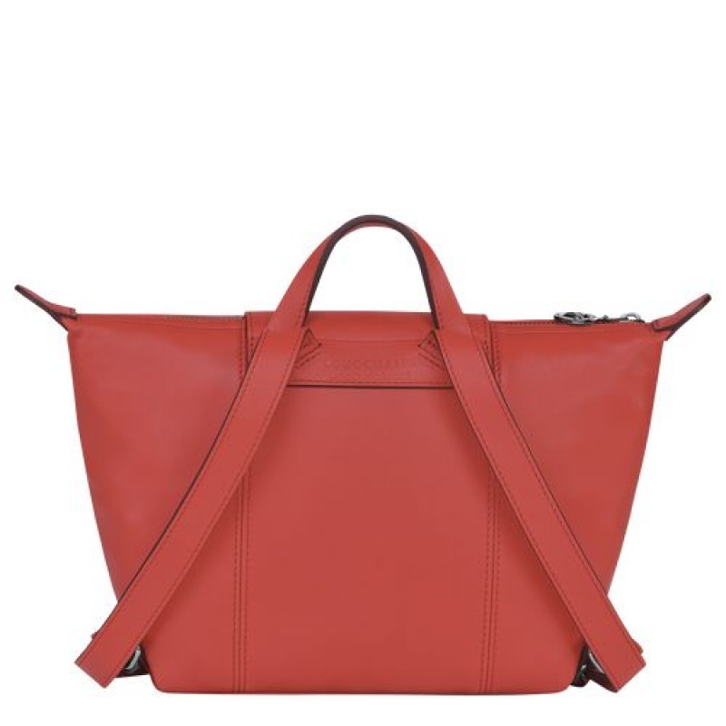 Longchamp Le Pliage Cuir Backpack Terracotta | GXWKILH-65
