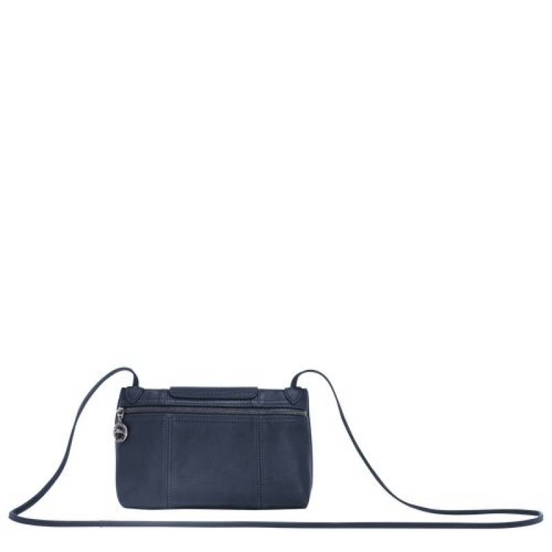 Longchamp Le Pliage Cuir Crossbody bag Navy | WDOLBAM-12