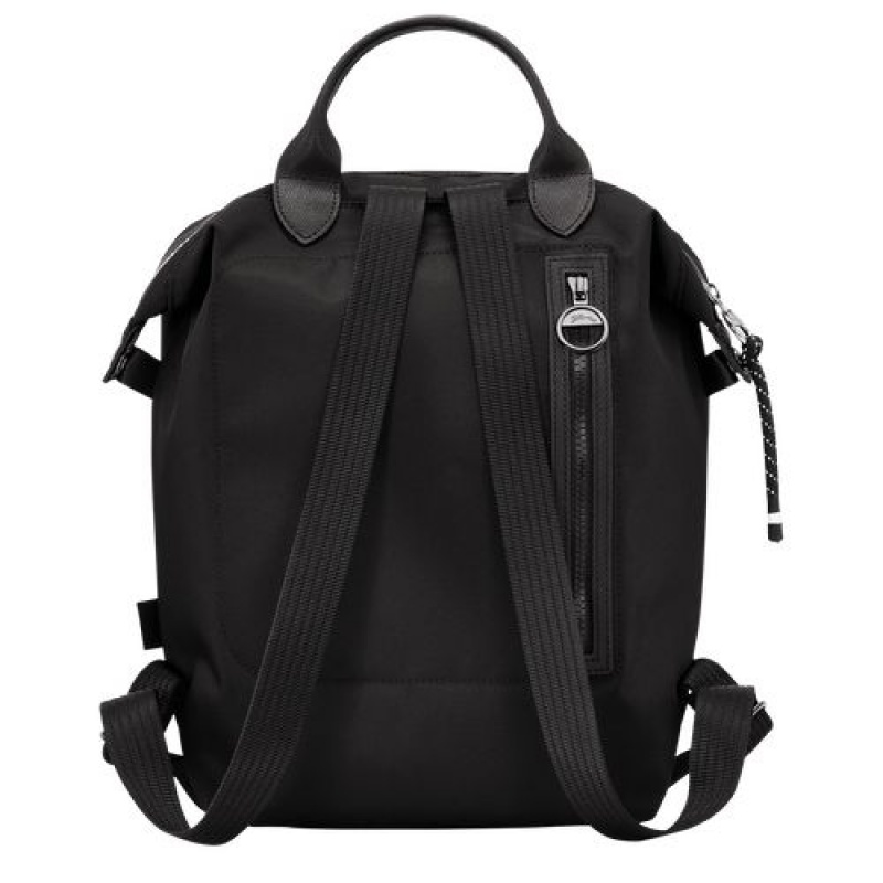 Longchamp Le Pliage Energy Backpack Black | KEIPOMT-61