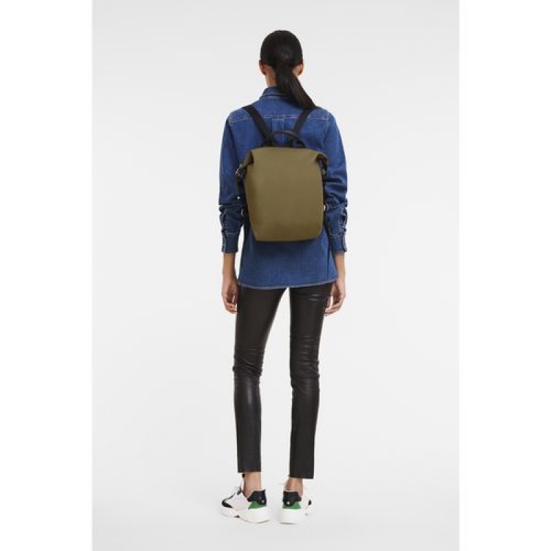 Longchamp Le Pliage Energy Backpack Khaki | LTFBDVW-05