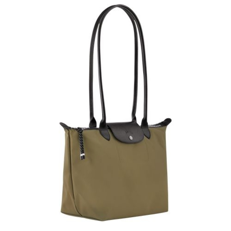Longchamp Le Pliage Energy Long handles crossbody bag Khaki | BKQXMRP-03