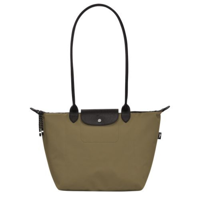 Longchamp Le Pliage Energy Long handles crossbody bag Khaki | BKQXMRP-03