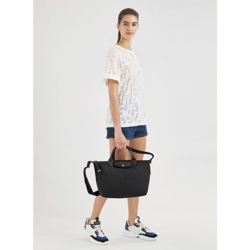 Longchamp Le Pliage Energy Top handle bag M Cobalt | CDEOIXJ-14