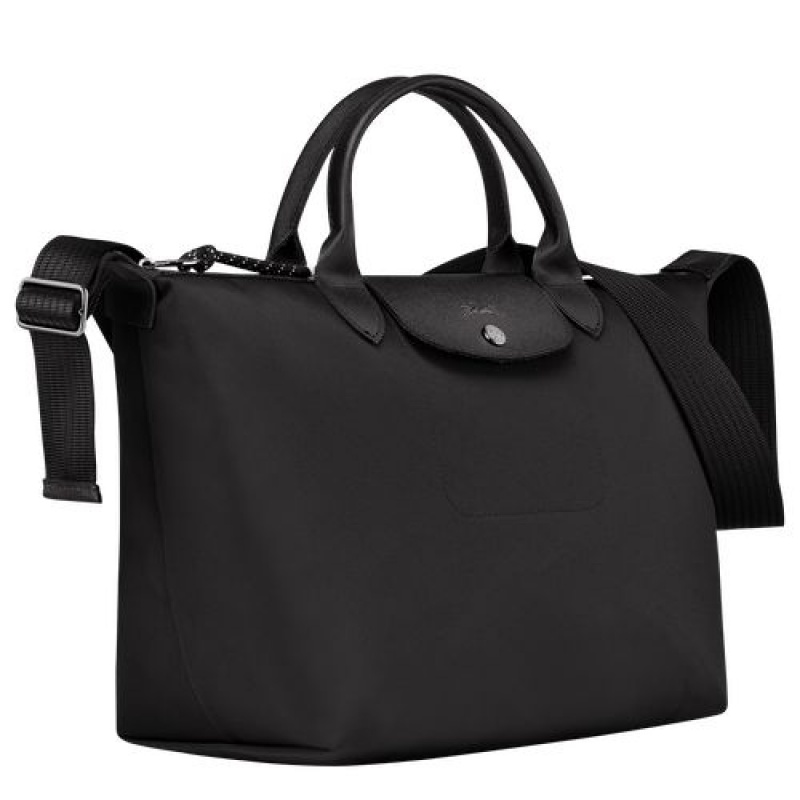 Longchamp Le Pliage Energy Top handle bag M Black | ILDNGFU-57