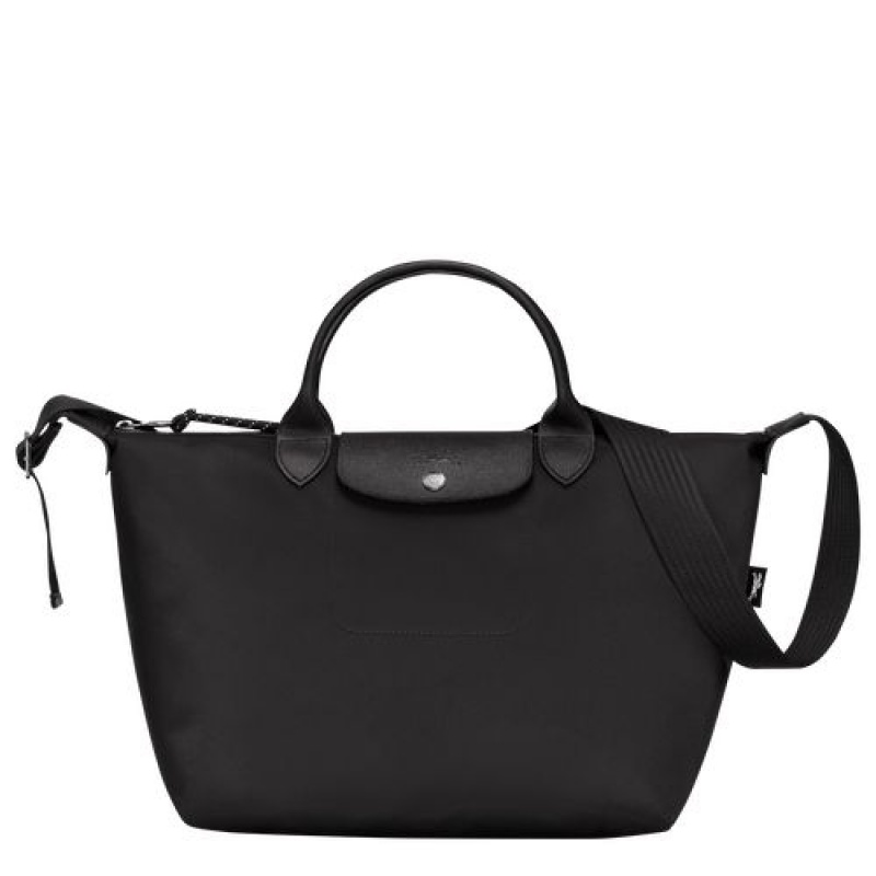 Longchamp Le Pliage Energy Top handle bag M Black | ILDNGFU-57