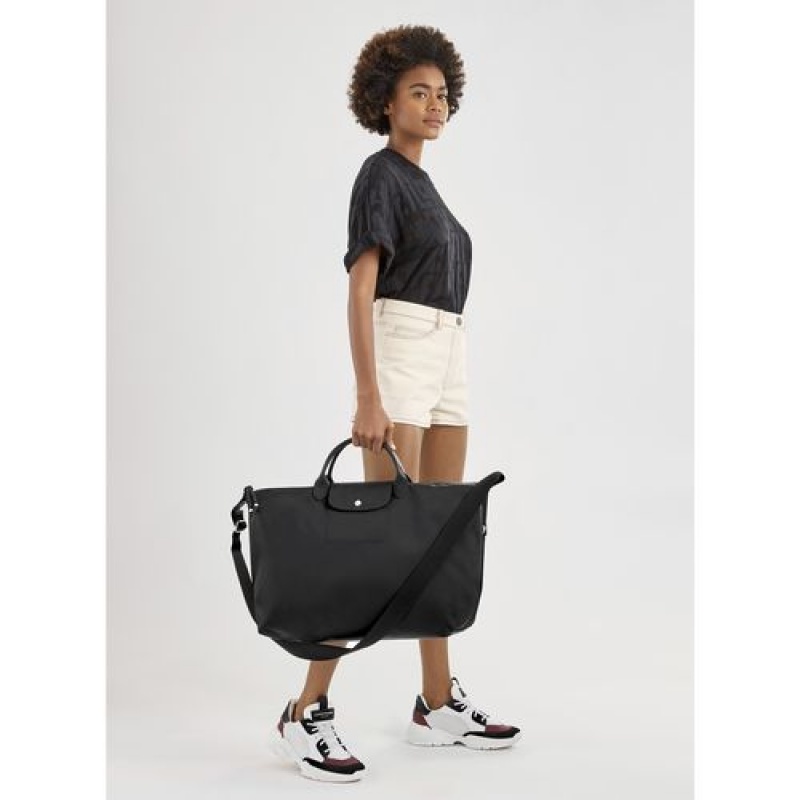 Longchamp Le Pliage Energy Travel bag Black | LVBRUJP-59