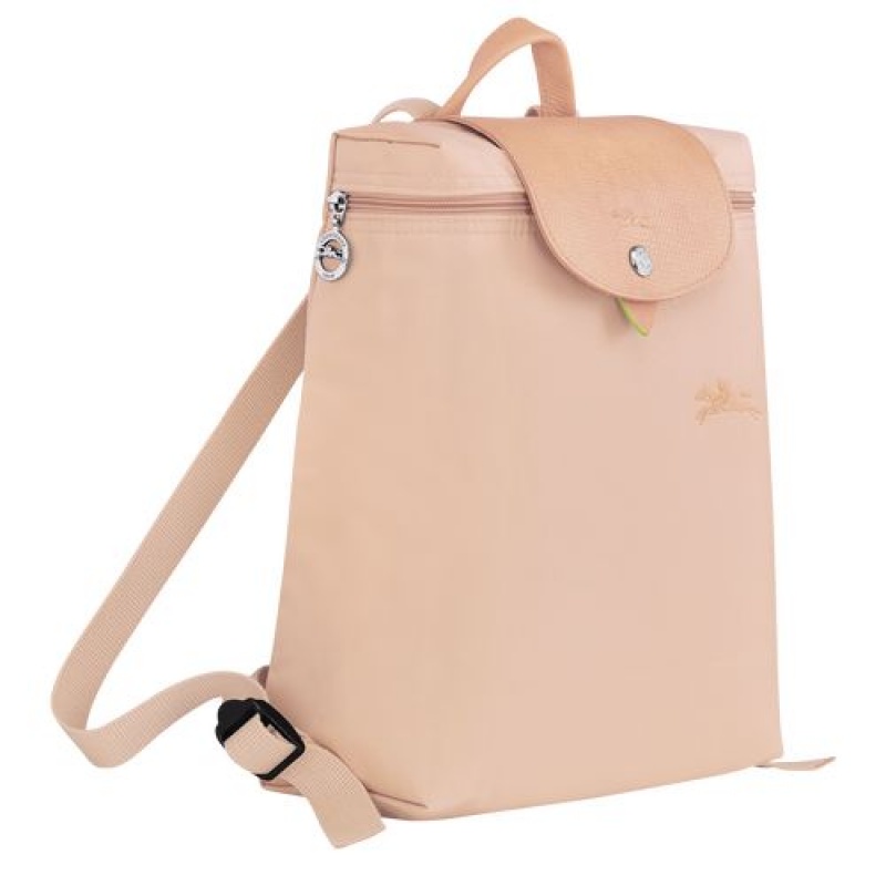 Longchamp Le Pliage Green Backpack Flowers | BUKOFRH-94