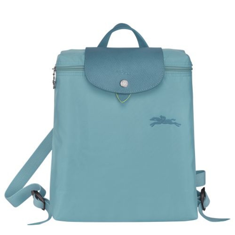 Longchamp Le Pliage Green Backpack Thunderstorm | AOHPZIW-49
