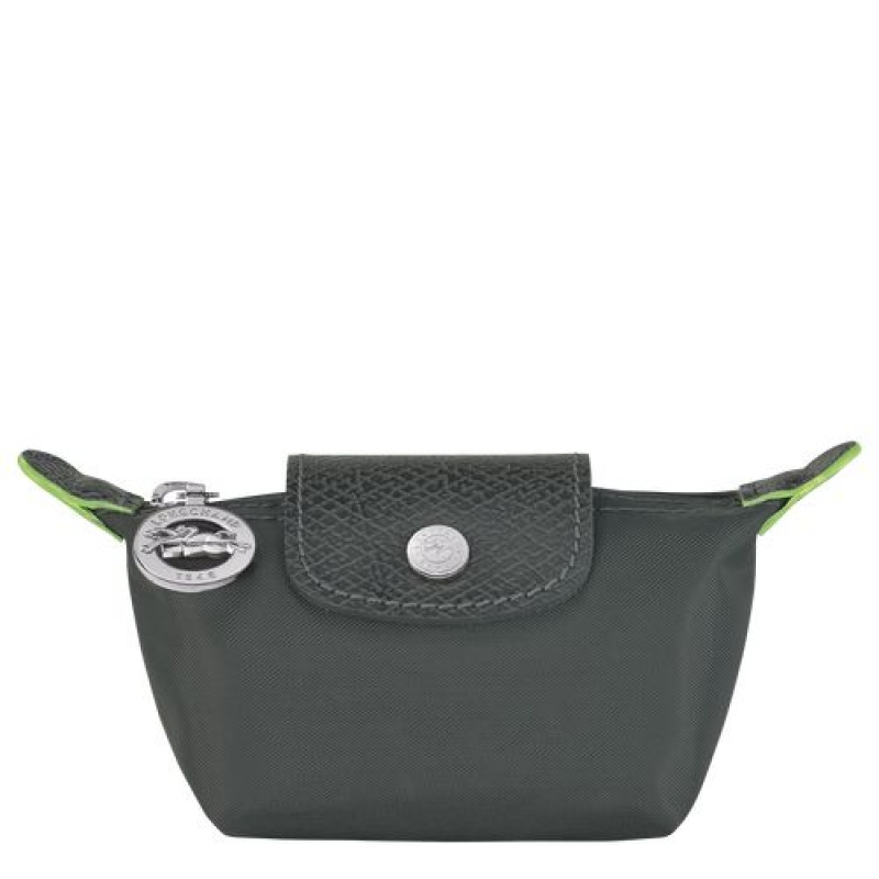 Longchamp Le Pliage Green Coin purse Graphite | GICEWLP-78