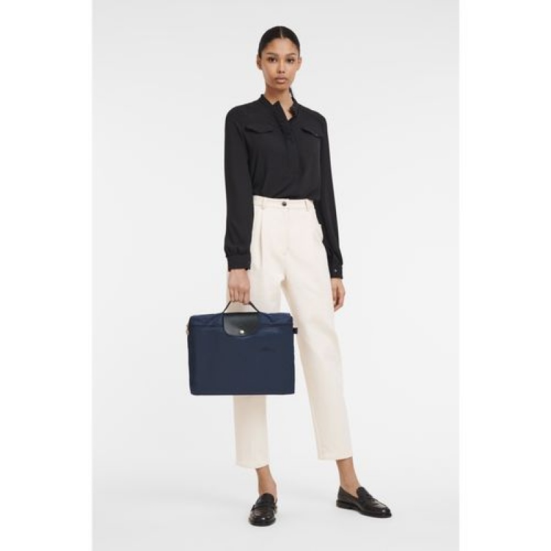 Longchamp Le Pliage Green Document folder Navy | DUMGBOH-49