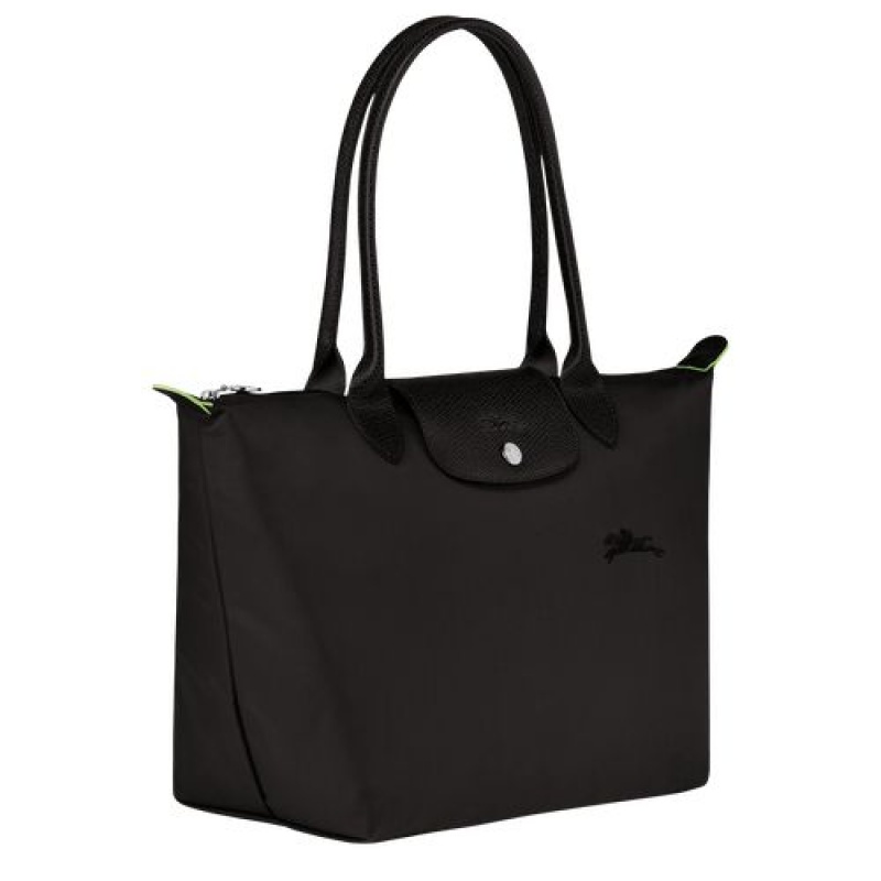 Longchamp Le Pliage Green Shoulder bag S Black | CVZDLIA-59