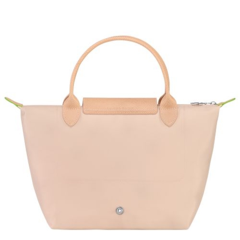 Longchamp Le Pliage Green Top handle bag S Flowers | KIHGJFU-40