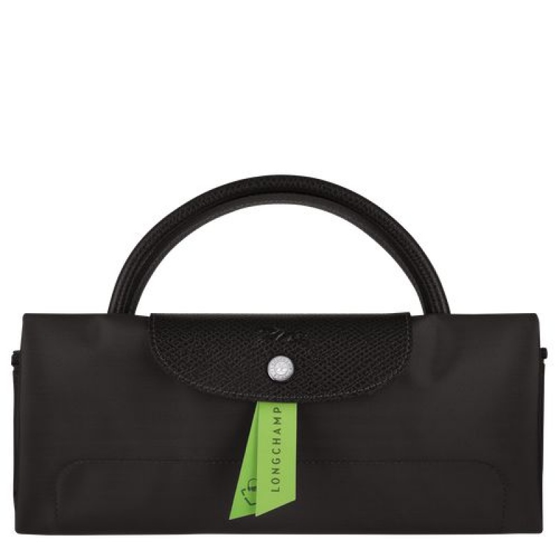 Longchamp Le Pliage Green Travel bag L Black | CPLOQVZ-48