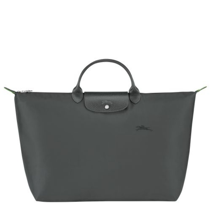 Longchamp Le Pliage Green Travel bag L Graphite | GJCEDHT-79