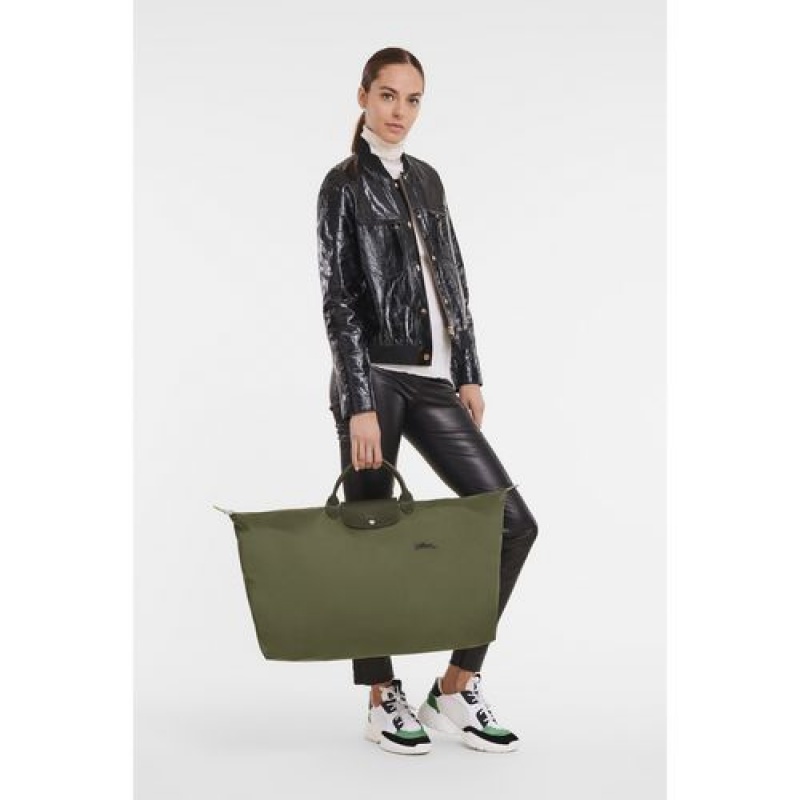 Longchamp Le Pliage Green Travel bag XL Forest | AMVNJWU-57