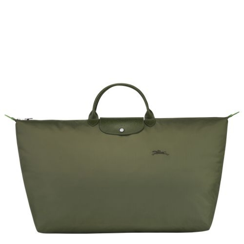 Longchamp Le Pliage Green Travel bag XL Forest | AMVNJWU-57