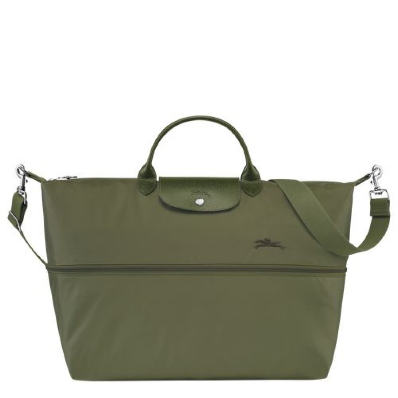 Longchamp Le Pliage Green Travel bag expandable Forest | DOJPITG-37