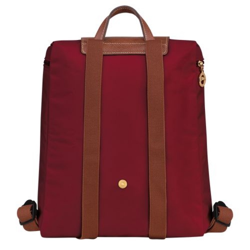 Longchamp Le Pliage Original Backpack Red | CZVDRJO-95