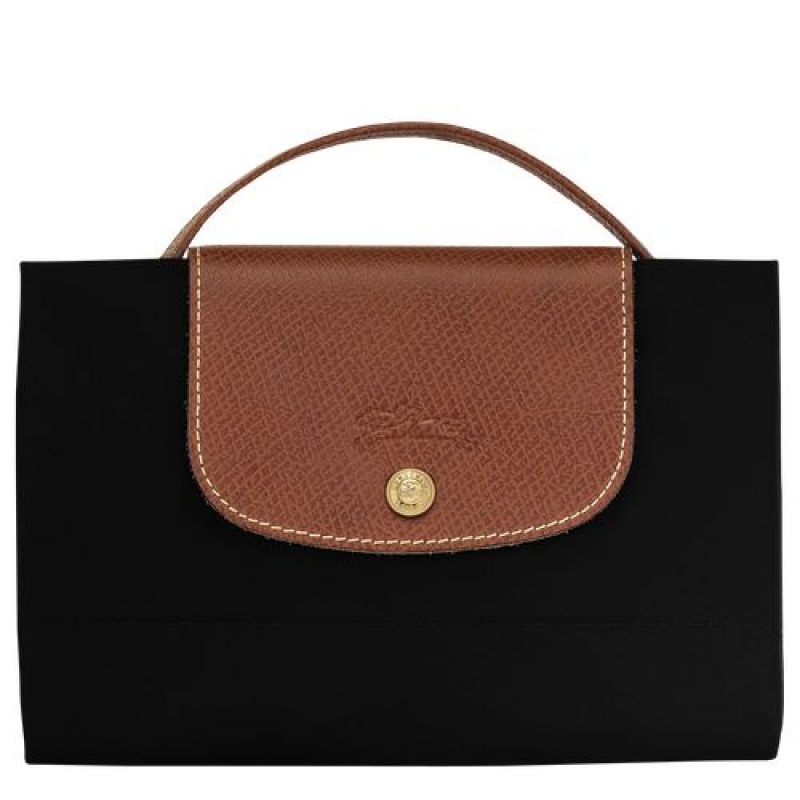 Longchamp Le Pliage Original Briefcase S Black | NDTQURL-38