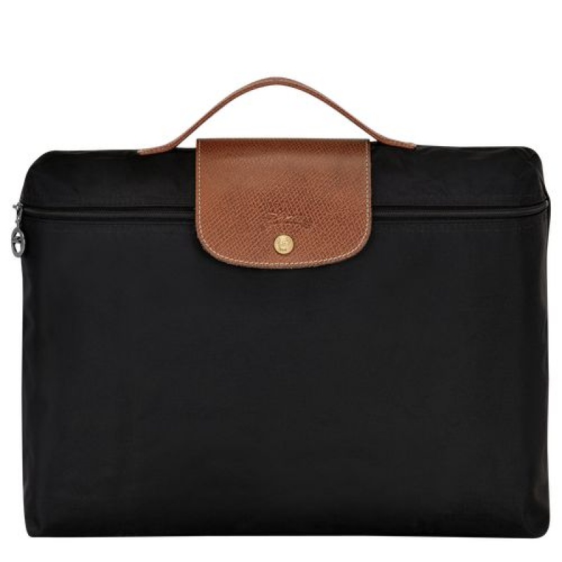 Longchamp Le Pliage Original Briefcase S Black | NDTQURL-38