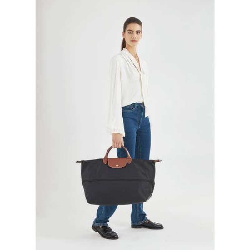 Longchamp Le Pliage Original Travel bag expandable Black | CNVXURZ-16
