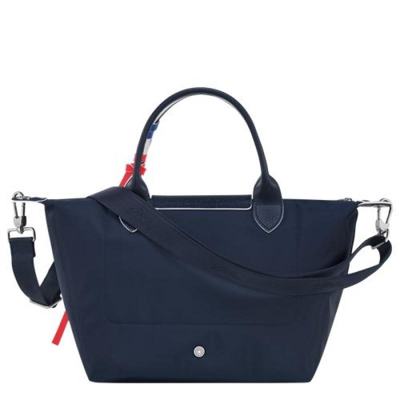 Longchamp Le Pliage Tres Paris Top handle bag S Navy | AKJPZDI-74
