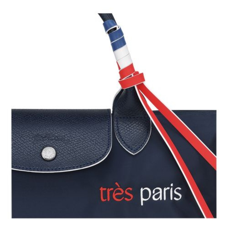 Longchamp Le Pliage Tres Paris Top handle bag S Navy | AKJPZDI-74