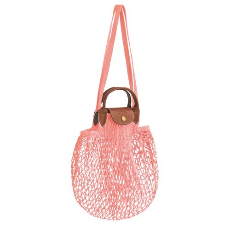 Longchamp Le Pliage filet Top handle bag Blush | AIPWYVU-67