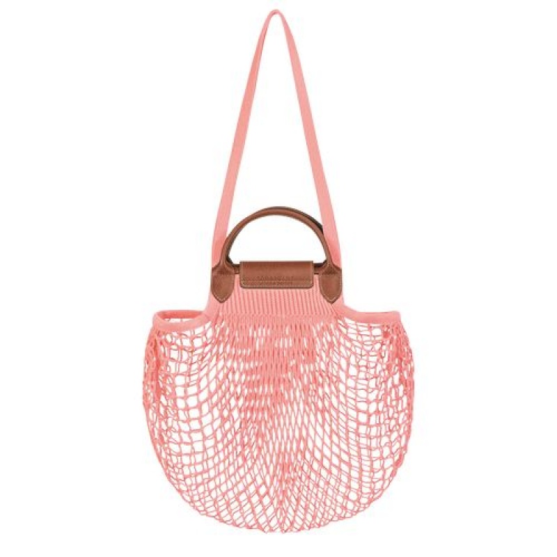 Longchamp Le Pliage filet Top handle bag Blush | AIPWYVU-67