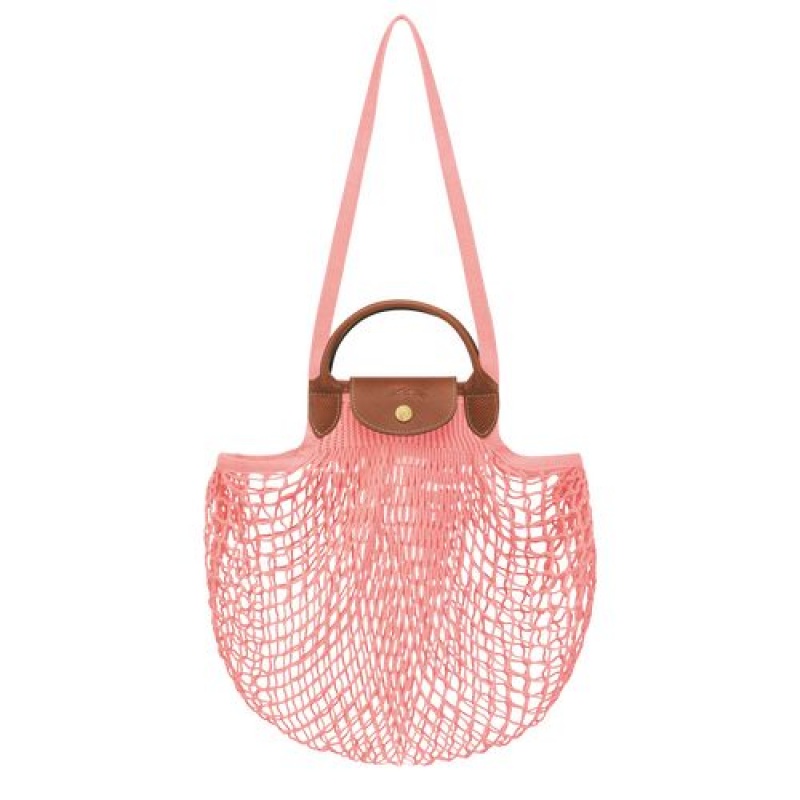 Longchamp Le Pliage filet Top handle bag Blush | AIPWYVU-67