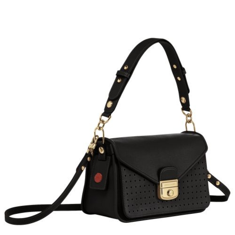 Longchamp Mademoiselle Crossbody bag S Black | BRJEYDO-57