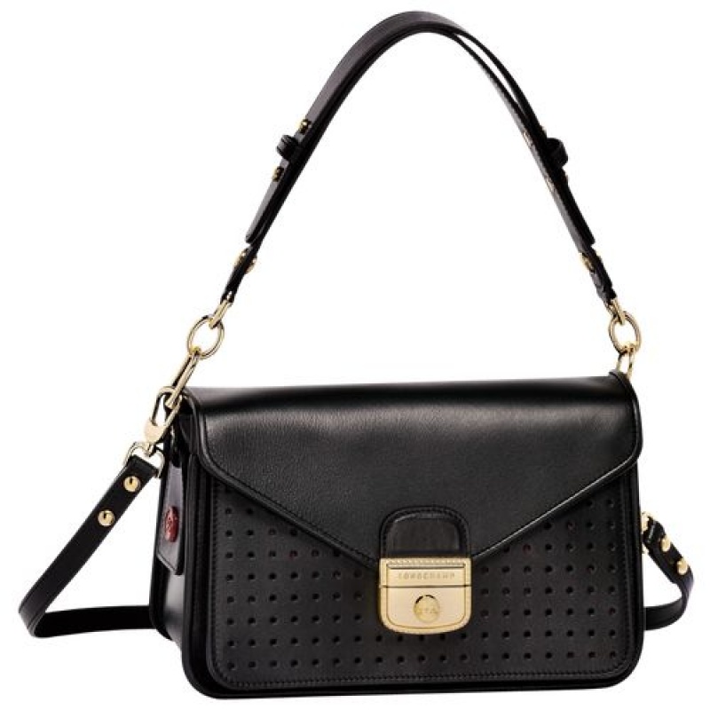 Longchamp Mademoiselle Crossbody bag S Black | BRJEYDO-57