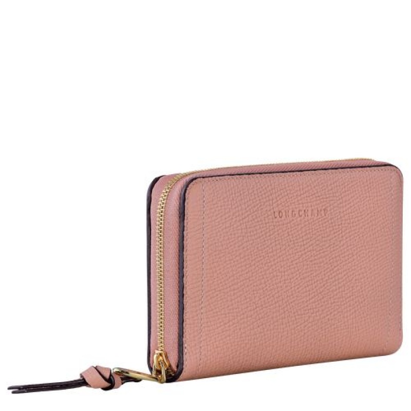 Longchamp Mailbox Compact wallet Blush | BFRUOKL-80