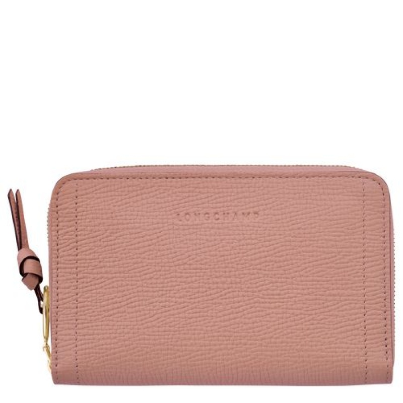 Longchamp Mailbox Compact wallet Blush | BFRUOKL-80