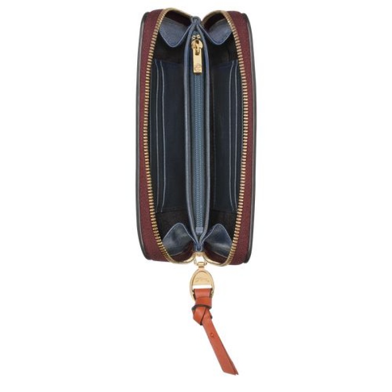 Longchamp Mailbox Compact wallet Red Lacquer | EVMLKSU-72
