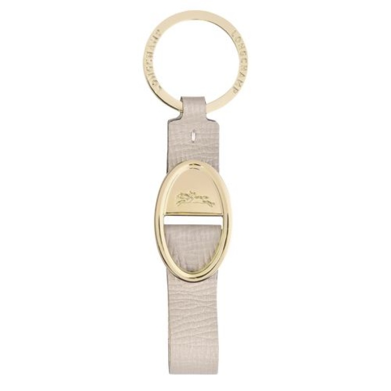 Longchamp Mailbox Key-rings medallion Chalk | QHRZKPL-60