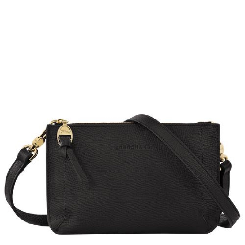Longchamp Mailbox Pouch Black | FIDNOBR-87