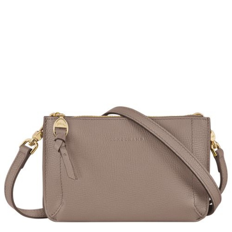Longchamp Mailbox Pouch Taupe | EKCULXV-16